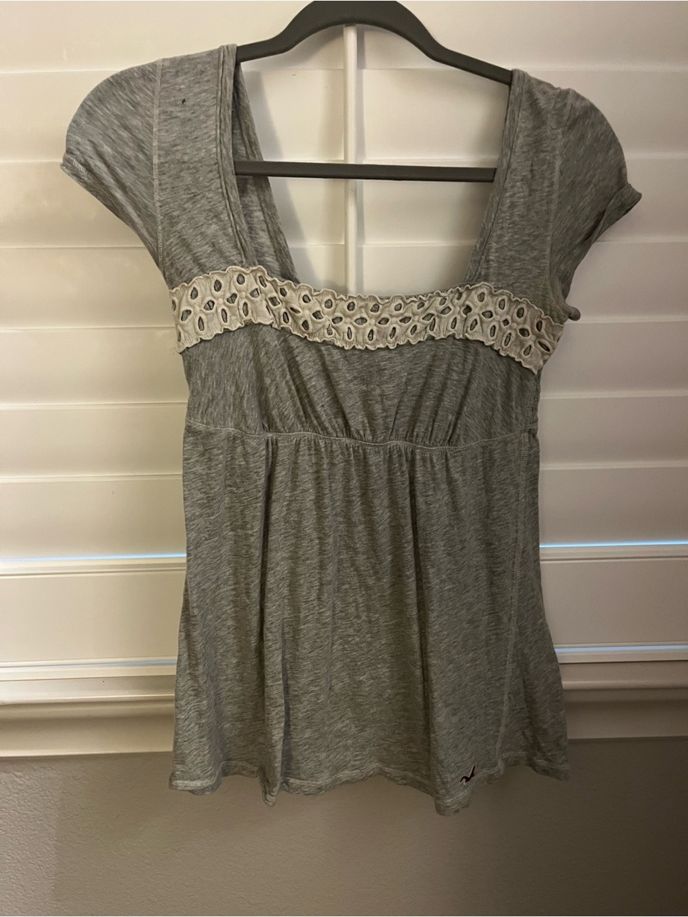 Vintage Hollister Eyelet Babydoll Top